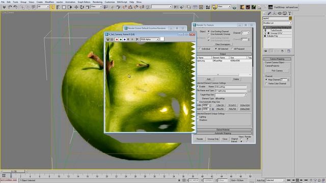 Текстурирование в 3Dsmax с использованием Projection Mapping