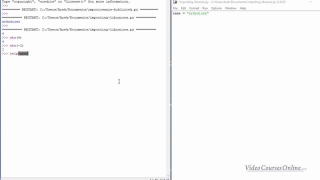 video2 1 Importing libraries, what are functions basics смотреть онлайн