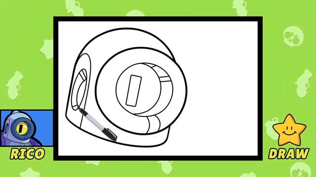 How To Draw Rico Icon | Brawl Stars | Drawing Tutorial | All Voices