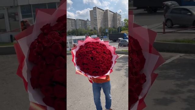 101 Red Naomi 12.000₽ #цветымосква #доставкацветов #букетцветов #101роза #цветы смотреть онлайн