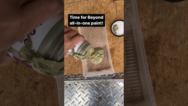 Water damaged particle board furniture makeover using Beyond All-in-One Paint in Sage Green смотреть онлайн