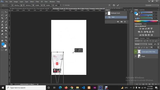 How to Create a Website Screen Mockup in Photoshop смотреть онлайн