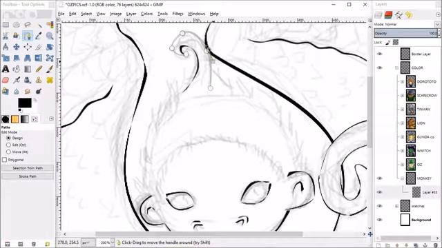 GIMP TUTORIAL PART IV -- SPED UP PATH TOOLING! POST COMMENTARY смотреть онлайн