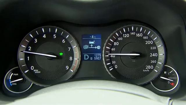 The Infiniti M35h hybrid sports sedan, interior design смотреть онлайн