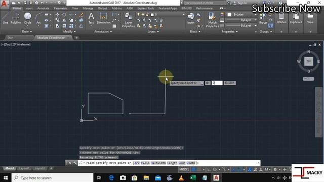 How to draw Relative Cartesian Coordinate#2 in Tagalog AutoCAD -Mackychaan смотреть онлайн