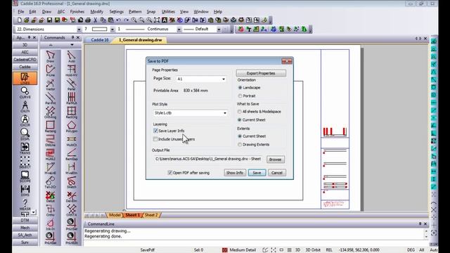 Layered PDF Files in Caddie .dwg Architecture compatible CAD software смотреть онлайн