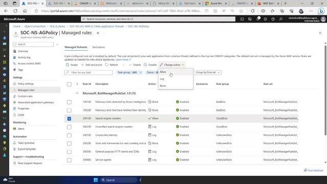 Azure WAF Protection with Bot Manager Scenarios смотреть онлайн