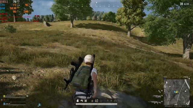RX580 + I5-6600K PUBG Benchmark Test
