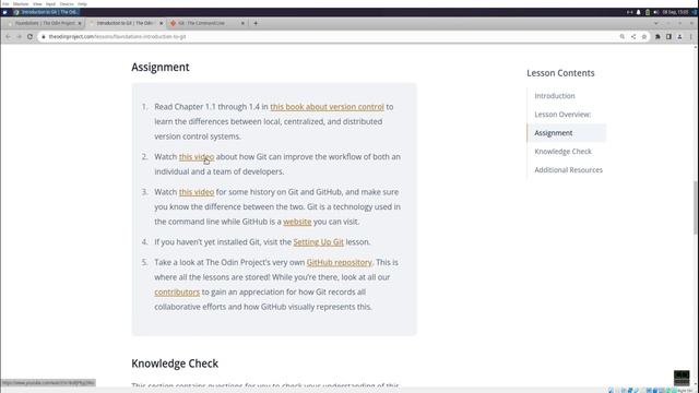 The Odin Project - Git Basics - Part 2 смотреть онлайн