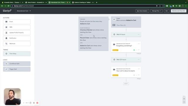 Klaviyo Tutorial: How To Create a HIGH Converting Abandon Cart Flow In 2022 смотреть онлайн