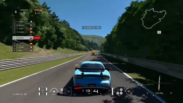 Gran Turismo Sport - Clubman Cup - Mazda RX-7 - Race 7 - GT League - Amateur - PS4 смотреть онлайн
