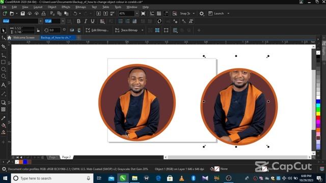 Power Clip Inside In Coreldraw | Clipping Mask Coreldraw | #coreldrawtutorial