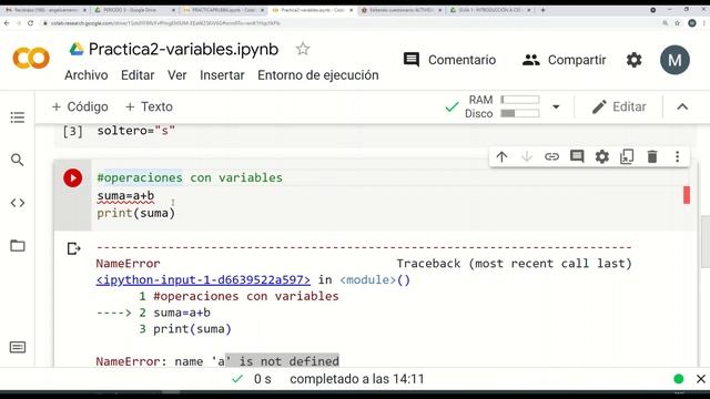 TUTORIAL 2 VARIABLES EN PYTHON PARTE I GOOGLE COLAB смотреть онлайн