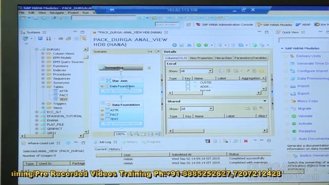 SAP HANA Admin|| SAP HANA Administrator Part - 7 by Raju смотреть онлайн
