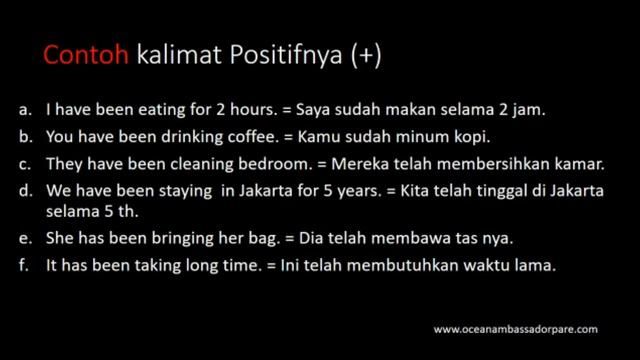 Present perfect continuous tense #belajargrammar #presentperfectcontinuous смотреть онлайн