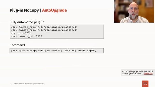 Plug in an Oracle Database and copy the data files смотреть онлайн