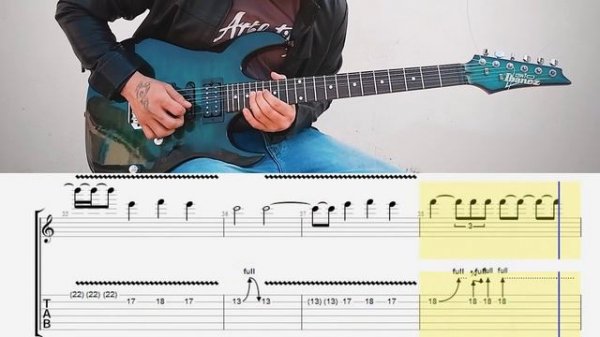 Dream Theater - The Best Of Times Guitar Solo Lesson With Guitar Tab