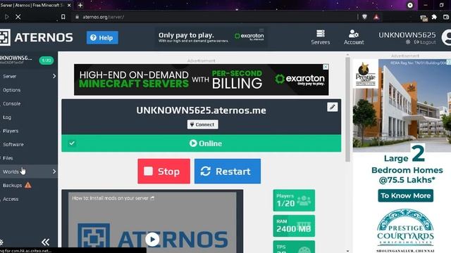 How to make a server in aternos||Unknown смотреть онлайн