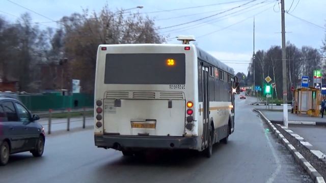 "Один из последних ЛиАЗов-5256 в Мострансавто!" Автобус ЛиАЗ-5256.53-01 с маршрутом №38 (г. Дмитров смотреть онлайн