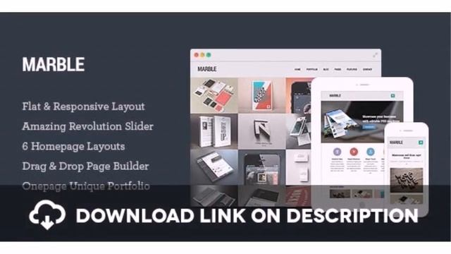 Marble - Flat Responsive Creative WordPress Theme Free Download смотреть онлайн