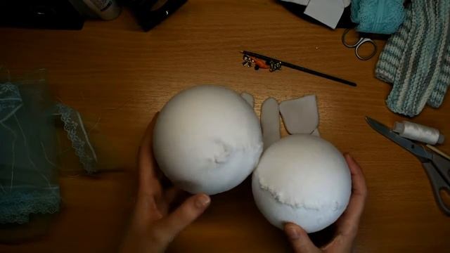 ♪♫ Моя банда снеговиков ♫♪Мастер-класс по созданию снеговика из пенопластовых шаров смотреть онлайн