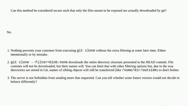 Security: Is git sparse-checkout secure? смотреть онлайн