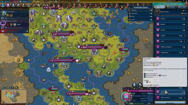 Civ 6 Rise & Fall - Gandhi Deity Marathon - Giant Earth TSL - Part 48 (No Commentary) смотреть онлайн