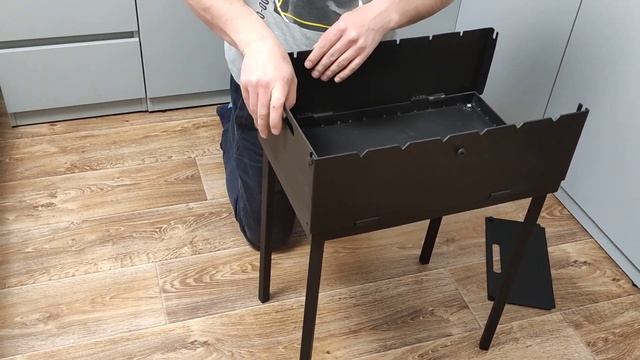 Складной мангал. Мангал чемодан. смотреть онлайн