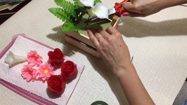 Букет из мыла в деревянном ящике/Мыловарение смотреть онлайн