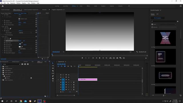 How to Add Gradient Background | Adobe Premiere Pro Tutorial смотреть онлайн