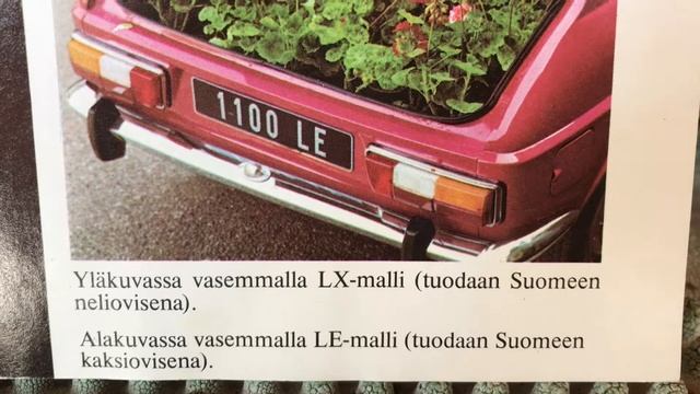 Simca 1100 Finnish brochure смотреть онлайн