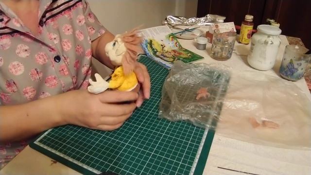 Ватная игрушка Бармалей. Завершение. Мастер класс. смотреть онлайн