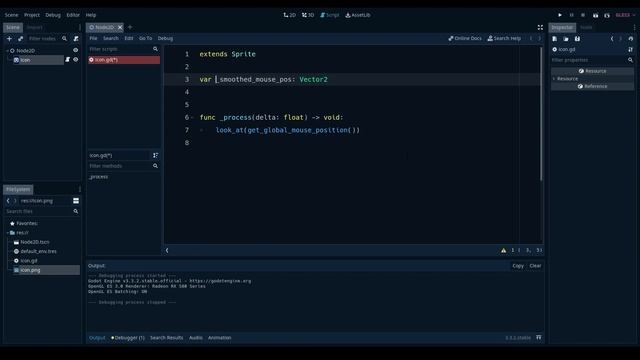 Rotate towards mouse cursor (Godot 3) смотреть онлайн