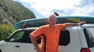 AQUA MARINA STEAM 412 на волнах и боковой ветер.