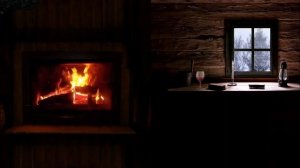 Камин, хижина и метель за окном! Сон, медитация, релакс!