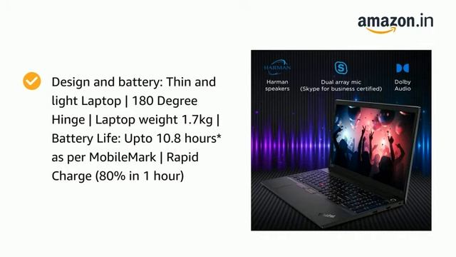 Lenovo ThinkPad E15 (2021) Intel Core i3 11th Gen 15.6 inch Full HD Thin and Light Laptop (4GB RAM смотреть онлайн