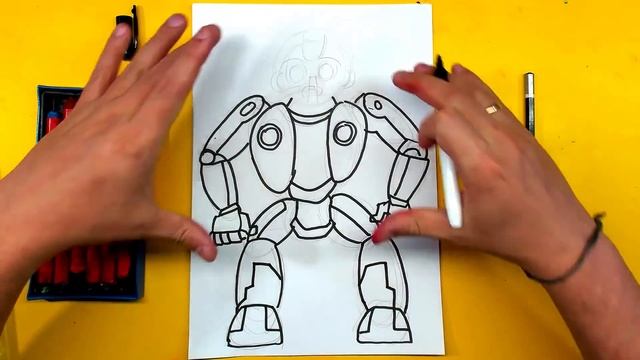 Как нарисовать Трансформера Бамблби / How to draw Transformers Bumblebee смотреть онлайн