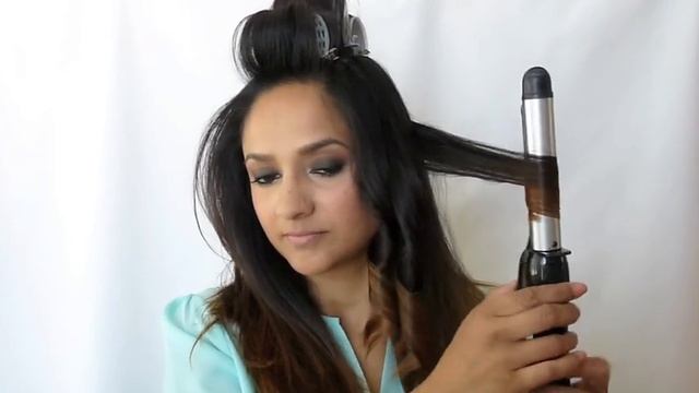 Side Pinned Curly Hair Tutorial