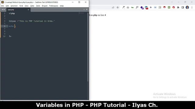 Variables in PHP | PHP Tutorial in Urdu/Hindi | Ilyas Chaudhary смотреть онлайн
