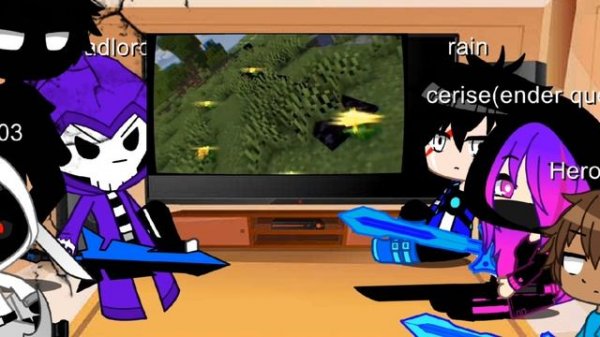 rainimator and Minecraft entities react to entity 303 and dreadlord vs Herobrine