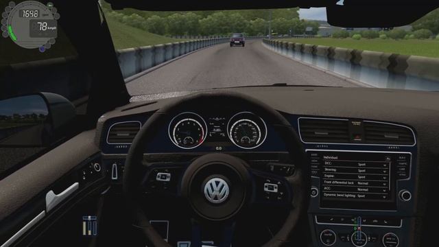 Volkswagen Golf R 2014 [ POV DRIVE | City Car Driving | Fast Driving | Logitech g29 смотреть онлайн