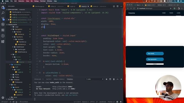 React Todo App w/ Firebase Auth - PART 3 - Forms w/ Formik & Yup Validation смотреть онлайн