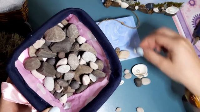 Картина з мушель. Панно Морське дно. смотреть онлайн