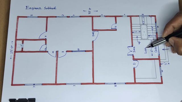 25 x 50 simple rent house design II 25 x 50 ghar ka naksha II 1250 sqft ground floor plan смотреть онлайн