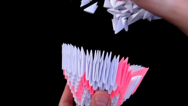 Лебедь в розовом | Как сделать оригами лебедя. Модульное оригами лебедь, смотреть онлайн