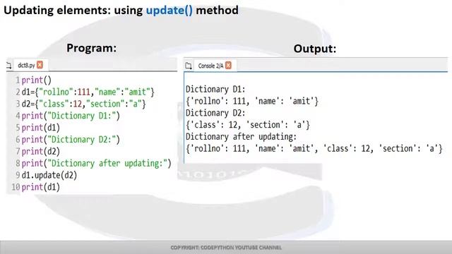 Dictionaries in Python смотреть онлайн