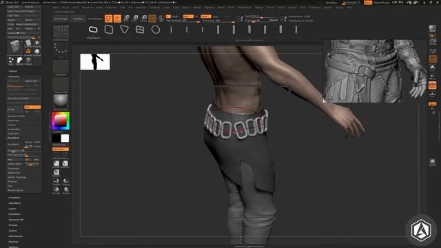 Game Character workflow Part1 Sculpting (Zbrush-Marvelous designer) смотреть онлайн