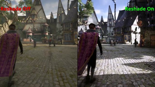 The Best Reshade for Hogwarts Legacy - Split Screen Comparison смотреть онлайн