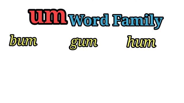 Rhyming Words Short Vowel U (ub.ud.ug.um.un.up.ut) CVC Words | U Word Family смотреть онлайн