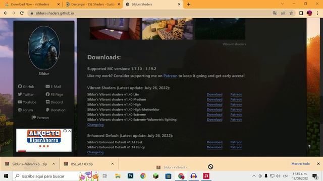 CÓMO INSTALAR SHADERS en MINECRAFT 1.19.2| Iris & Sodium | BSL SHADERS (TODAS LAS VERSIONES) 2023 смотреть онлайн